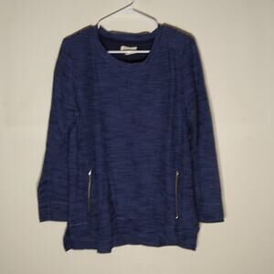 Per SE sport blue lounge long sleeve top. Size Large